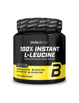 100% Instant L - Leucine 277g - Biotech Usa