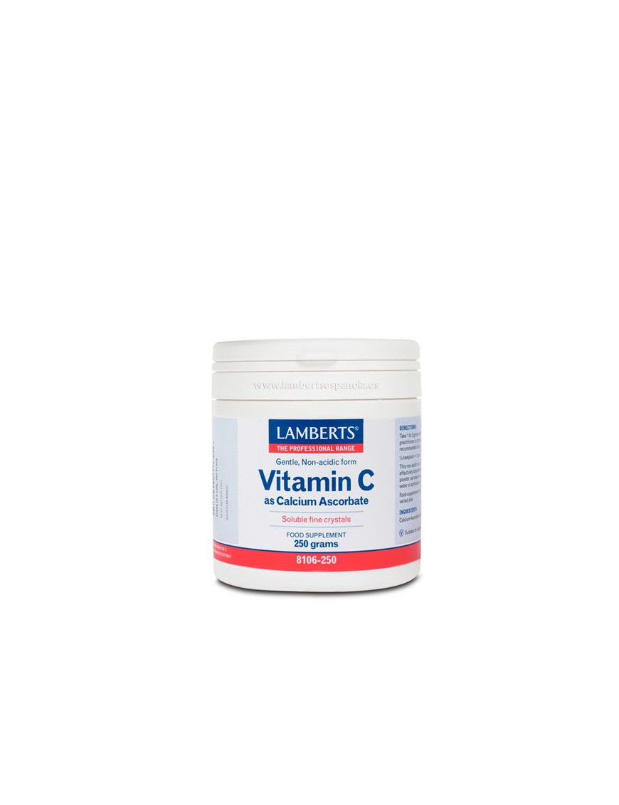 Vitamina C en forma de Ascorbato de Calcio 250gr