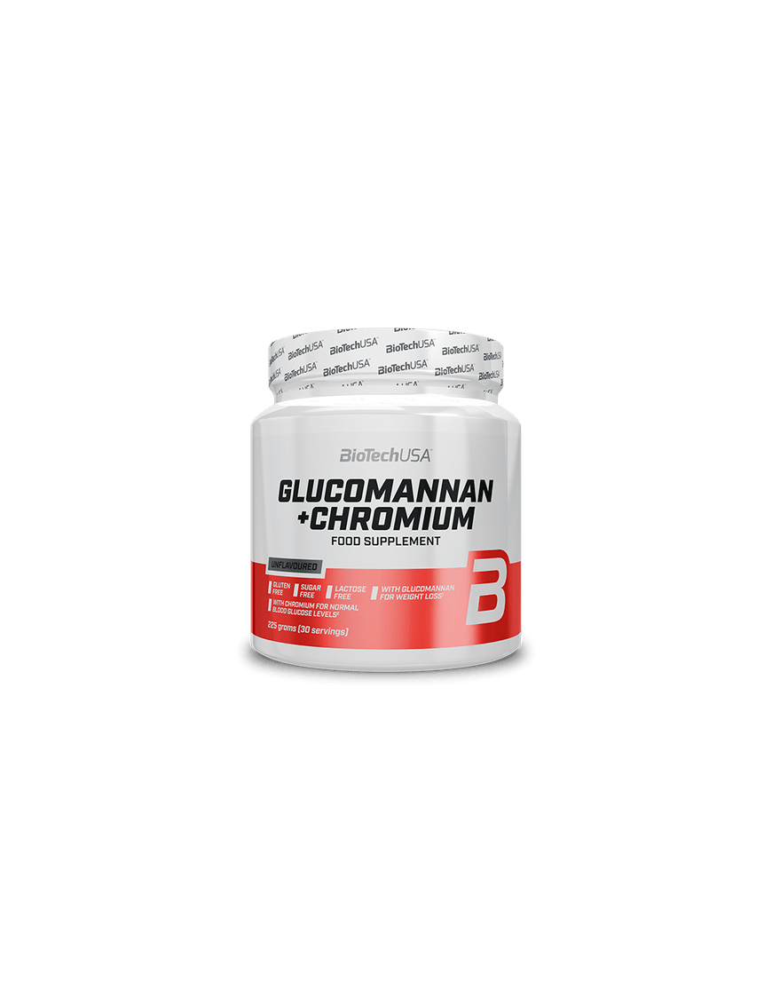 Glucomannan + Chromium 225g - Biotech Usa