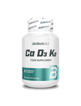 Ca D3 K2 90 Cápsulas - Biotech Usa