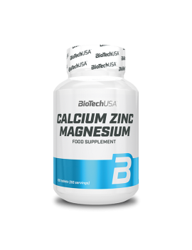 Calcium Zinc Magnesium 100 Tabletas - Biotech Usa