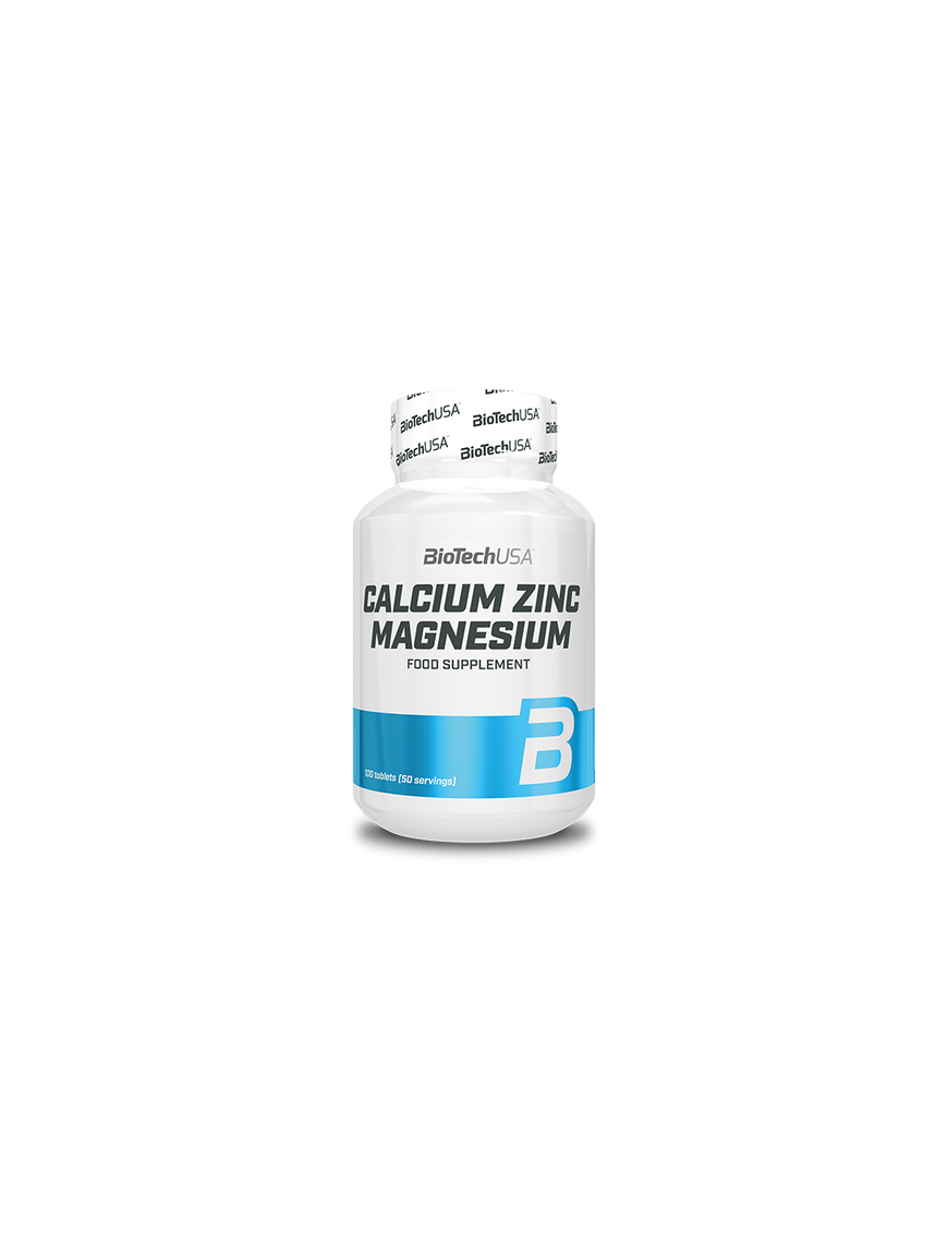 Calcium Zinc Magnesium 100 Tabletas - Biotech Usa