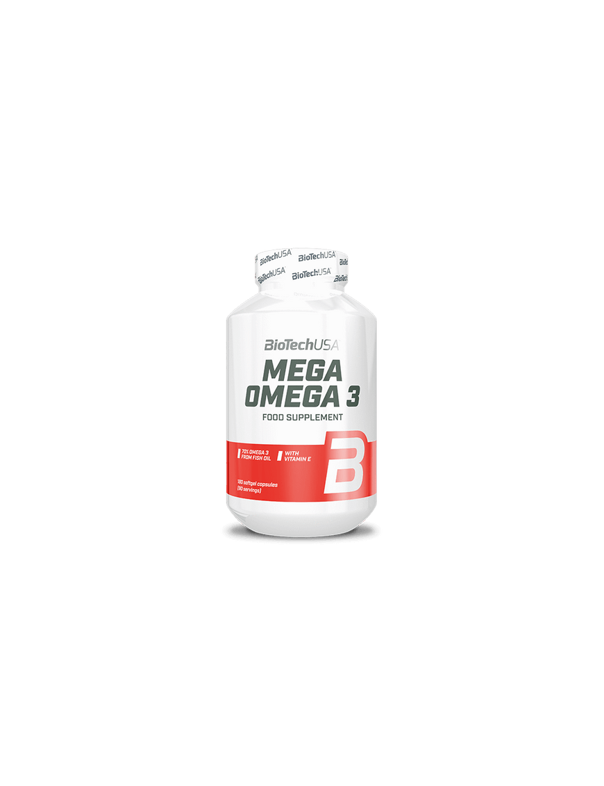 Mega Omega 3 180 Cápsulas Gelatina - Biotech Usa