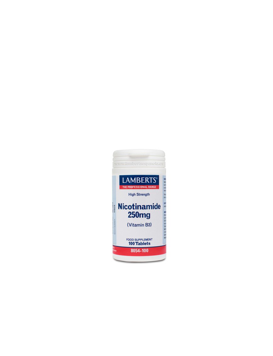 Nicotinamida o Vitamina B3 250mg 100 tabletas