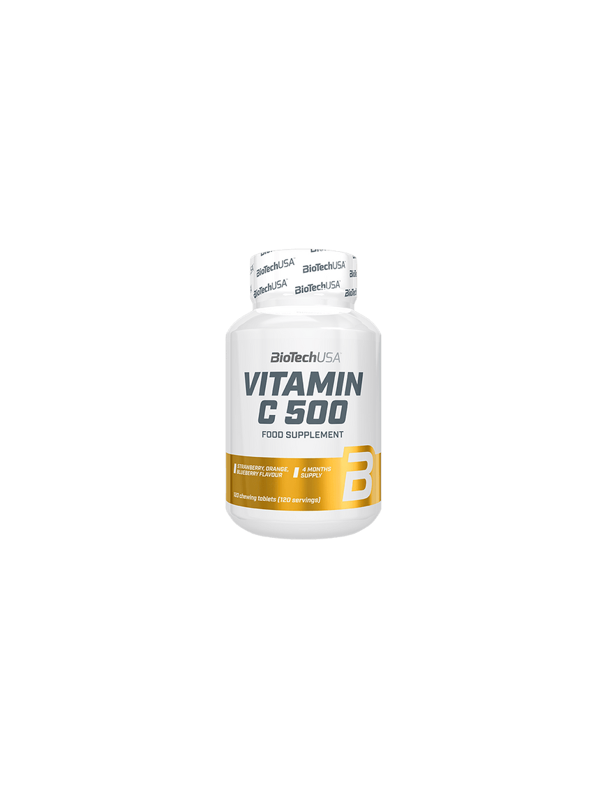 Vitamin C 500 120 Tab. Masticable - Biotech Usa