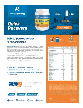 Quick Recovery 600gr - Keepgoing