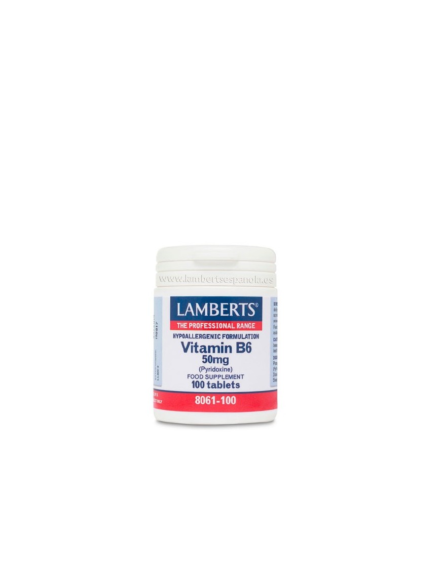 Vitamina B6 50mg 100 tabletas