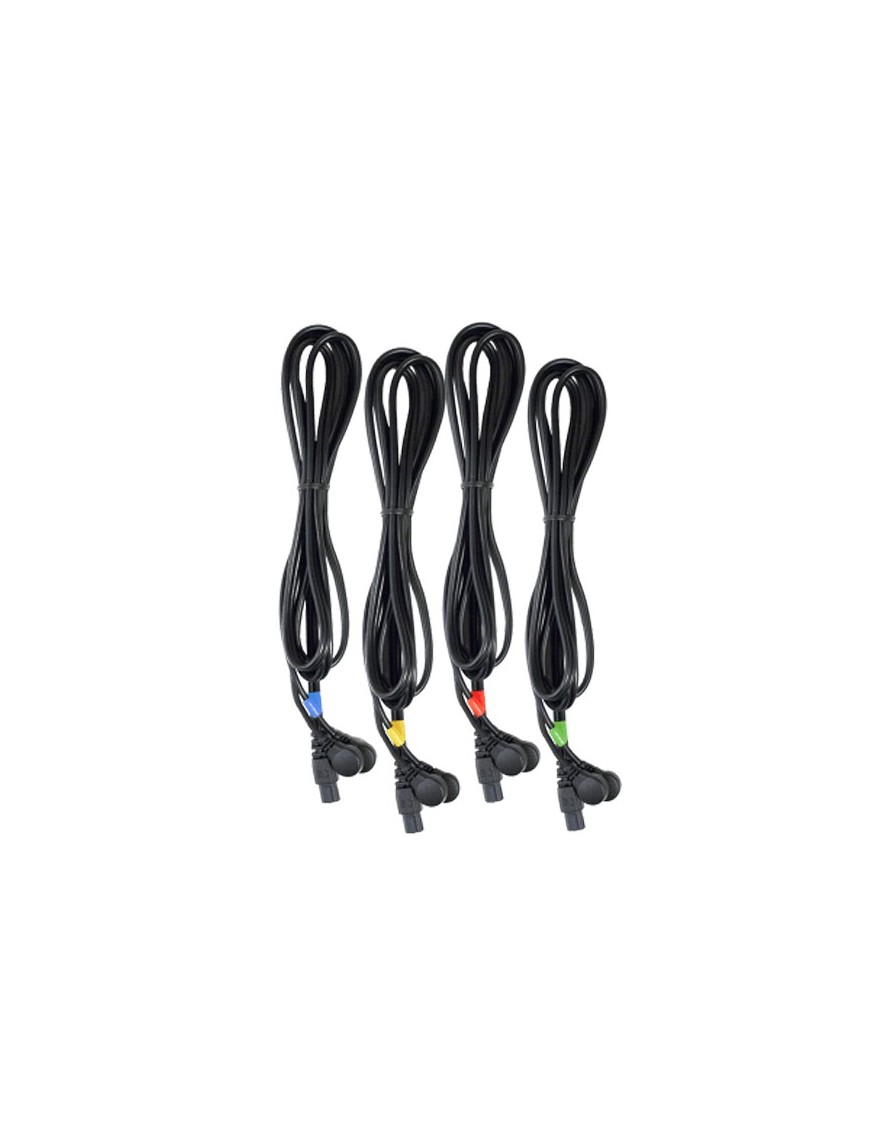 4 Cables Negros 6 Pins-Snap