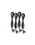 4 Cables Negros 6 Pins-Snap