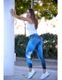 Blue Juliana Malla Deportiva Talle Medio - Sasha Active Wear