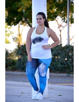 Blue Juliana Malla Deportiva Talle Medio - Sasha Active Wear