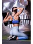 Lady In Blue Malla Deportiva Talle Medio  - Sasha Active Wear