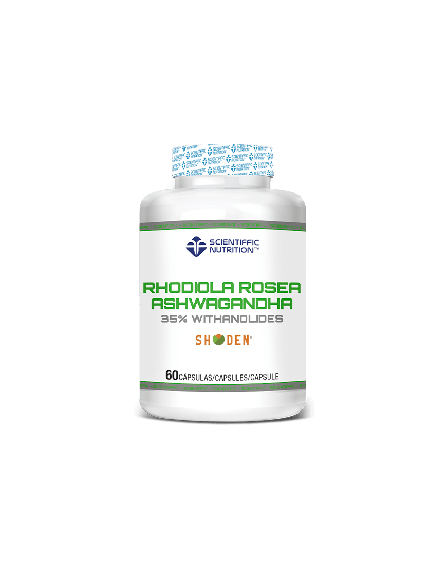 RHODIOLA ROSEA + ASHWAGANDHA 60 Cápsulas - Scientiffic Nutrition