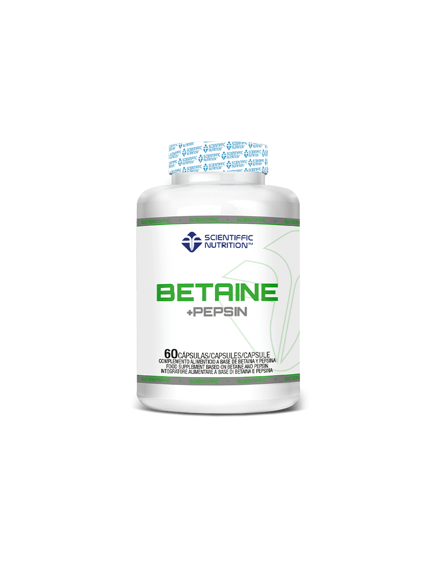 BETAINE + PEPSIN 60 Cápsulas - Scientiffic Nutrition