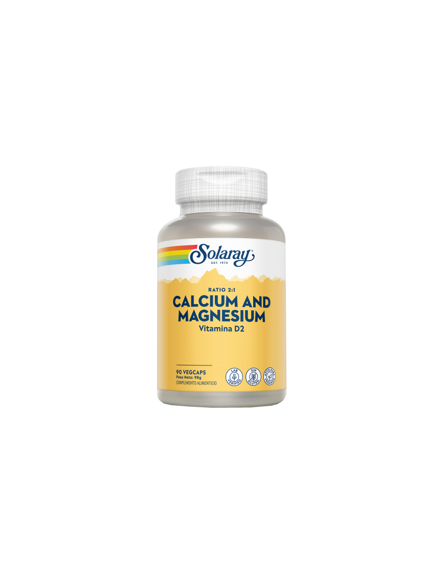 Calcium Magnesium 90 VegCaps - Solaray