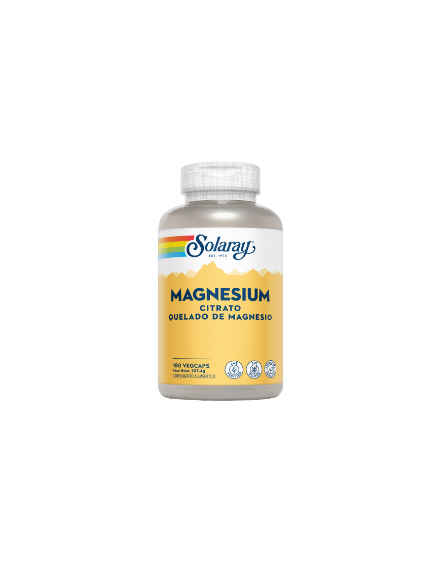 Big Magnesium Citrate 180 VegCaps - Solaray