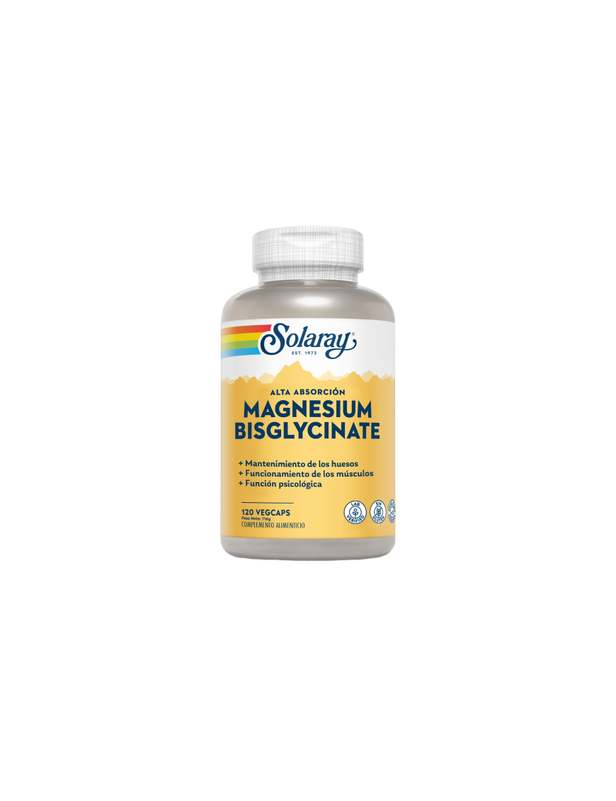 Bisglycinate Magnesio 120 VegCaps Solaray