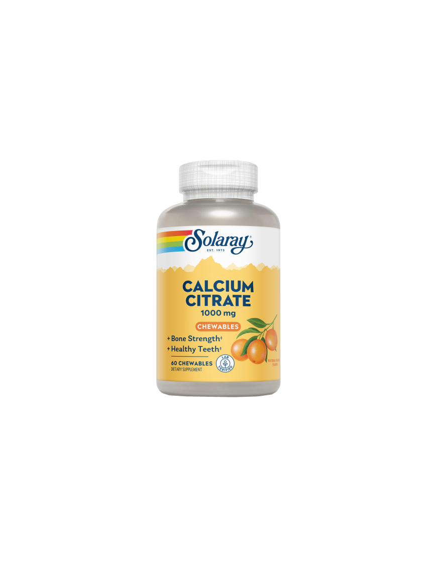 Calcium Citrato 1000mg 60 Comprimidos - Solaray