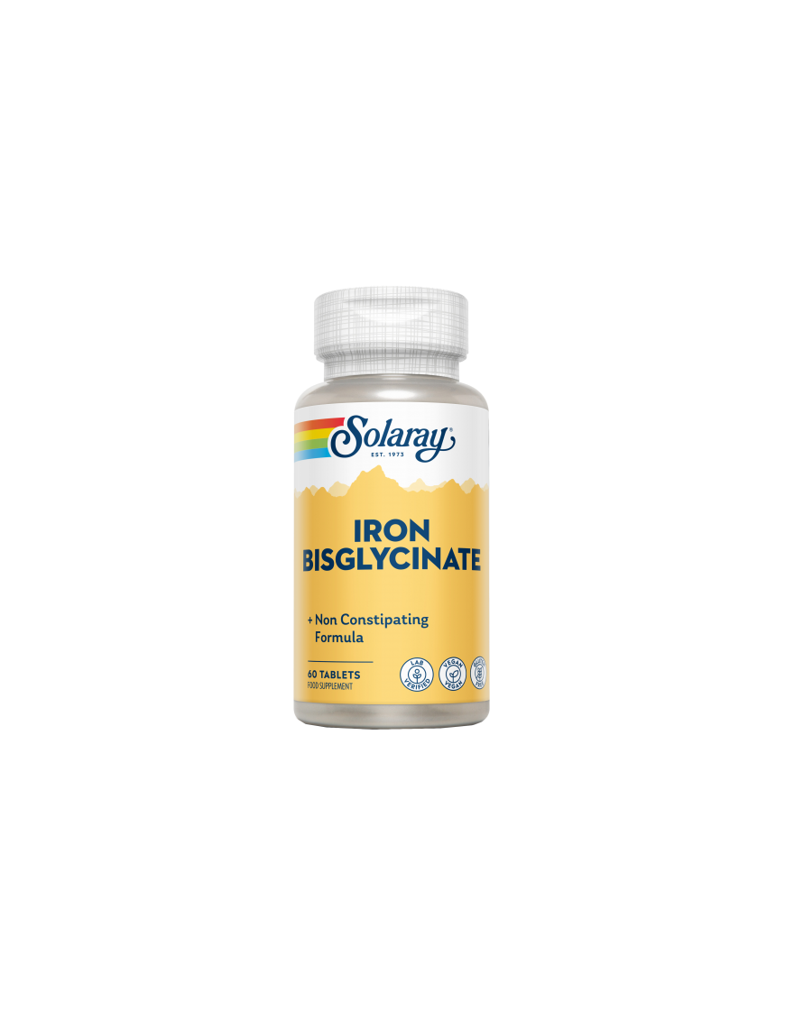 Iron Bisglycinate 60 Comprimidos - Solaray