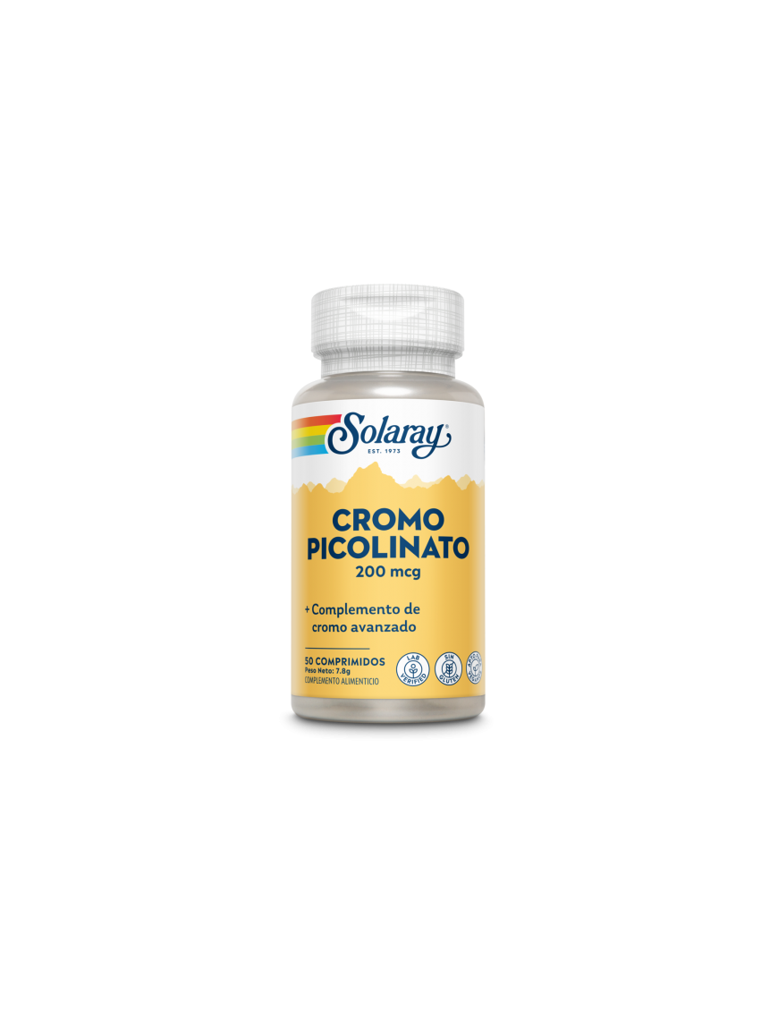 Chromium Picolinate 200mcg 50 Comprimidos - Solaray