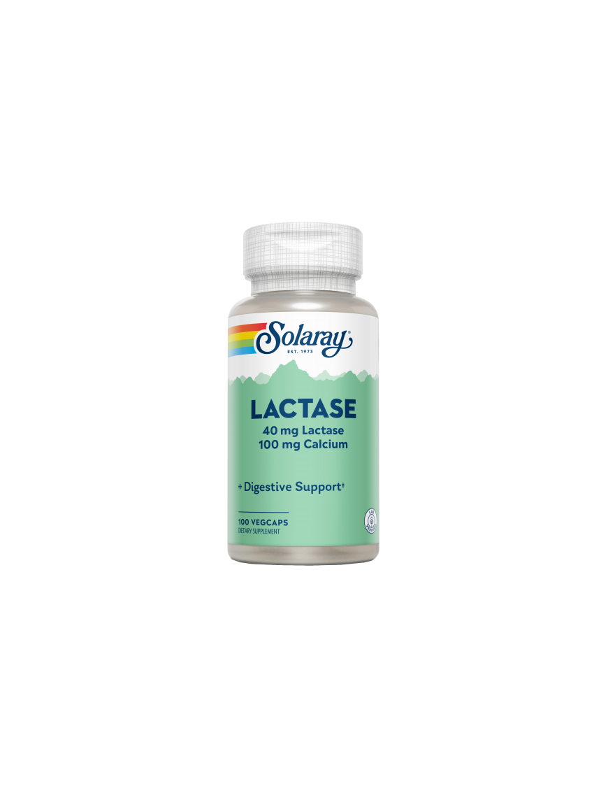 Lactase 40mg 4000 FCC 100 VegCaps - Solaray