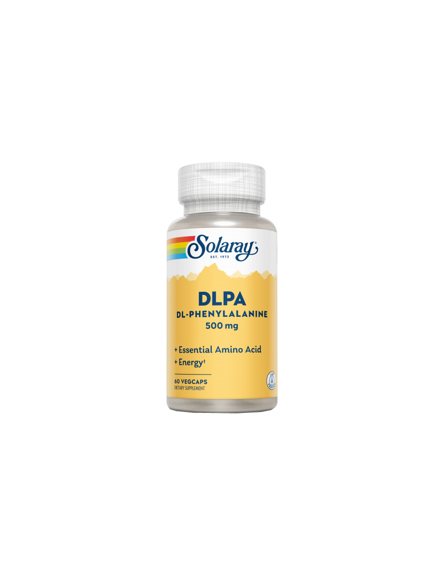 DLPA DL-Phenylalanine 500mg 60 VegCaps - Solaray