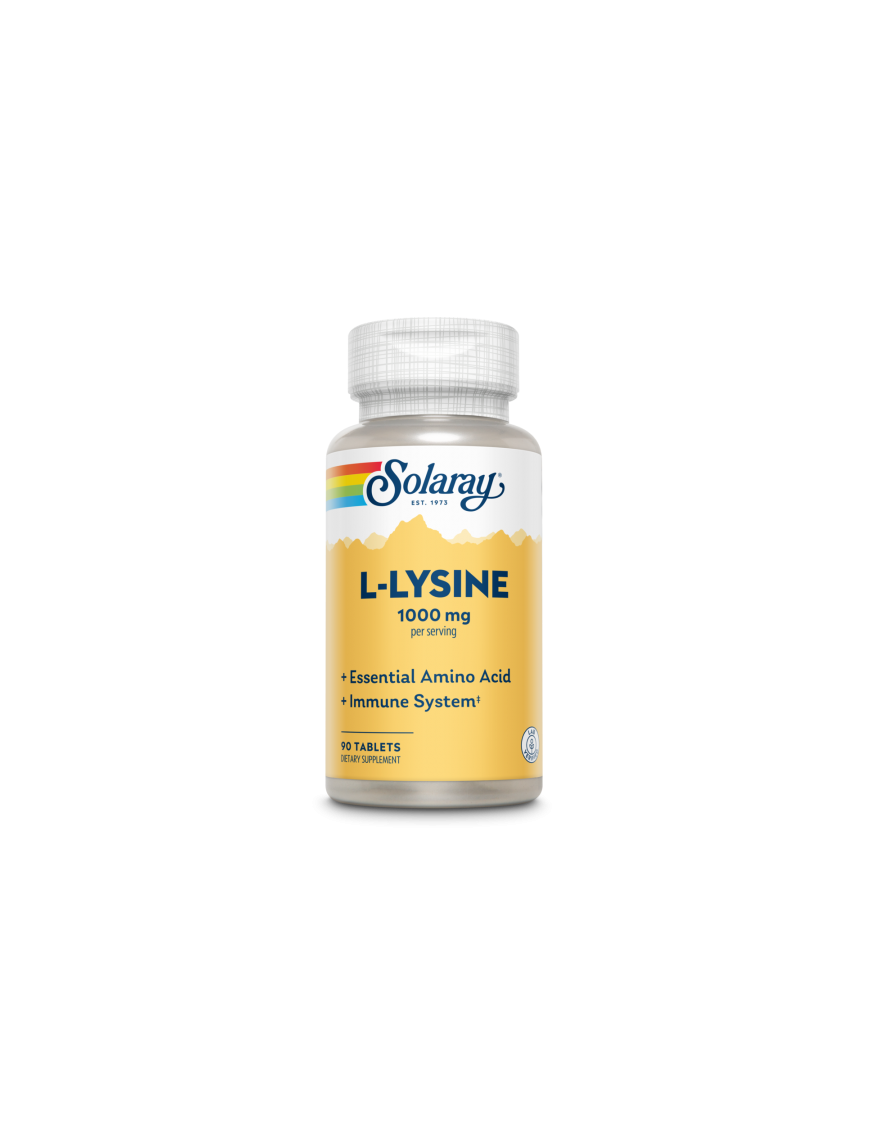 Plus L-Lysine 1000mg 90 Comprimidos - Solaray