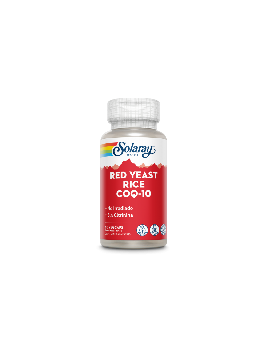 Red Yeast Rice Plus Q10 - 60 VegCaps - Solaray