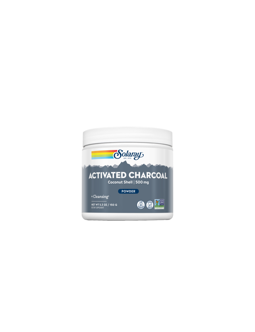 Charcoal Coconut Activated 500mg - Solaray