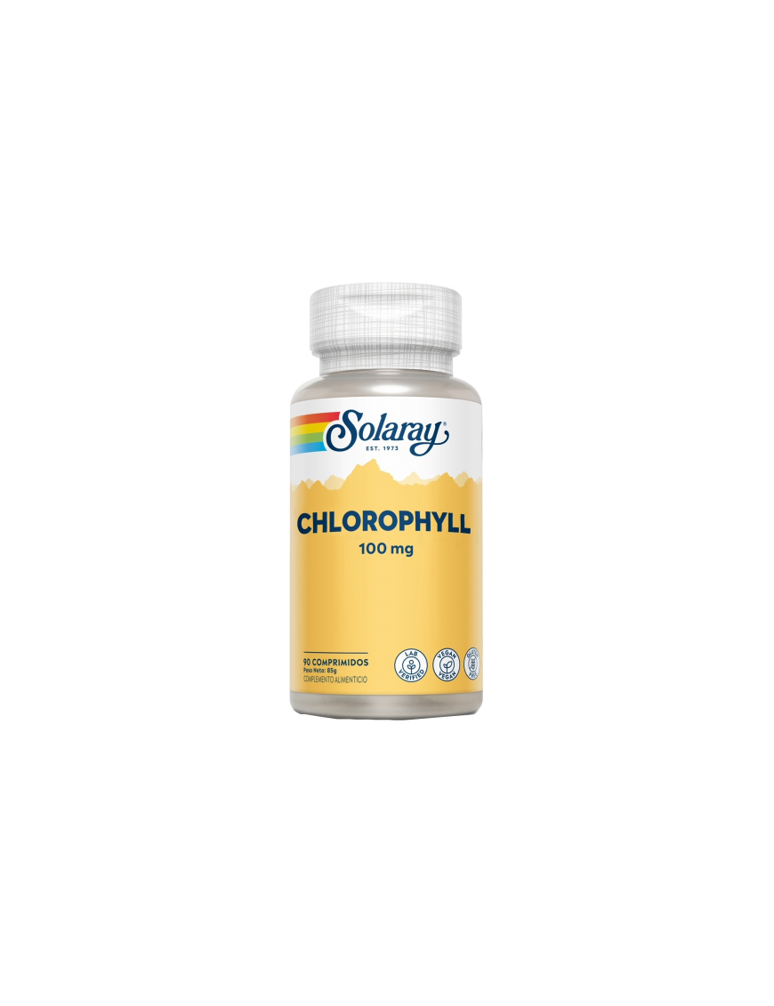 Chlorophyll 100mg 90 Comprimidos - Solaray