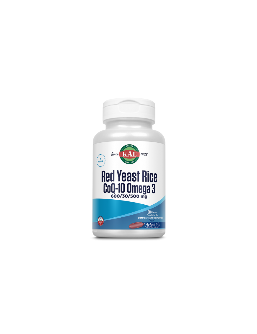 Kal Red Rice Q10 Omega 3 - 60 Activgels - KAL