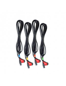 4 Cables Negros y Rojos 6...