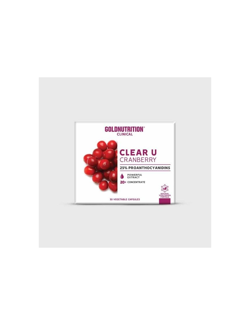 Clear-U Cranberry 20 Cápsulas - Gold Nutrition