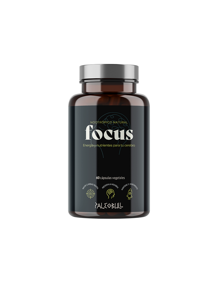 Focus Nootrópico Natural 60 Cápsulas - PaleoBull