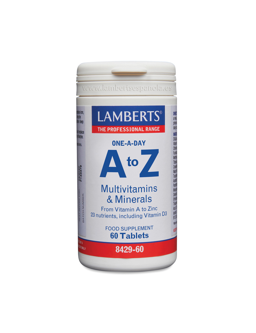 A-Z Multivitamins & Minerals 60 Cápsulas - Lamberts