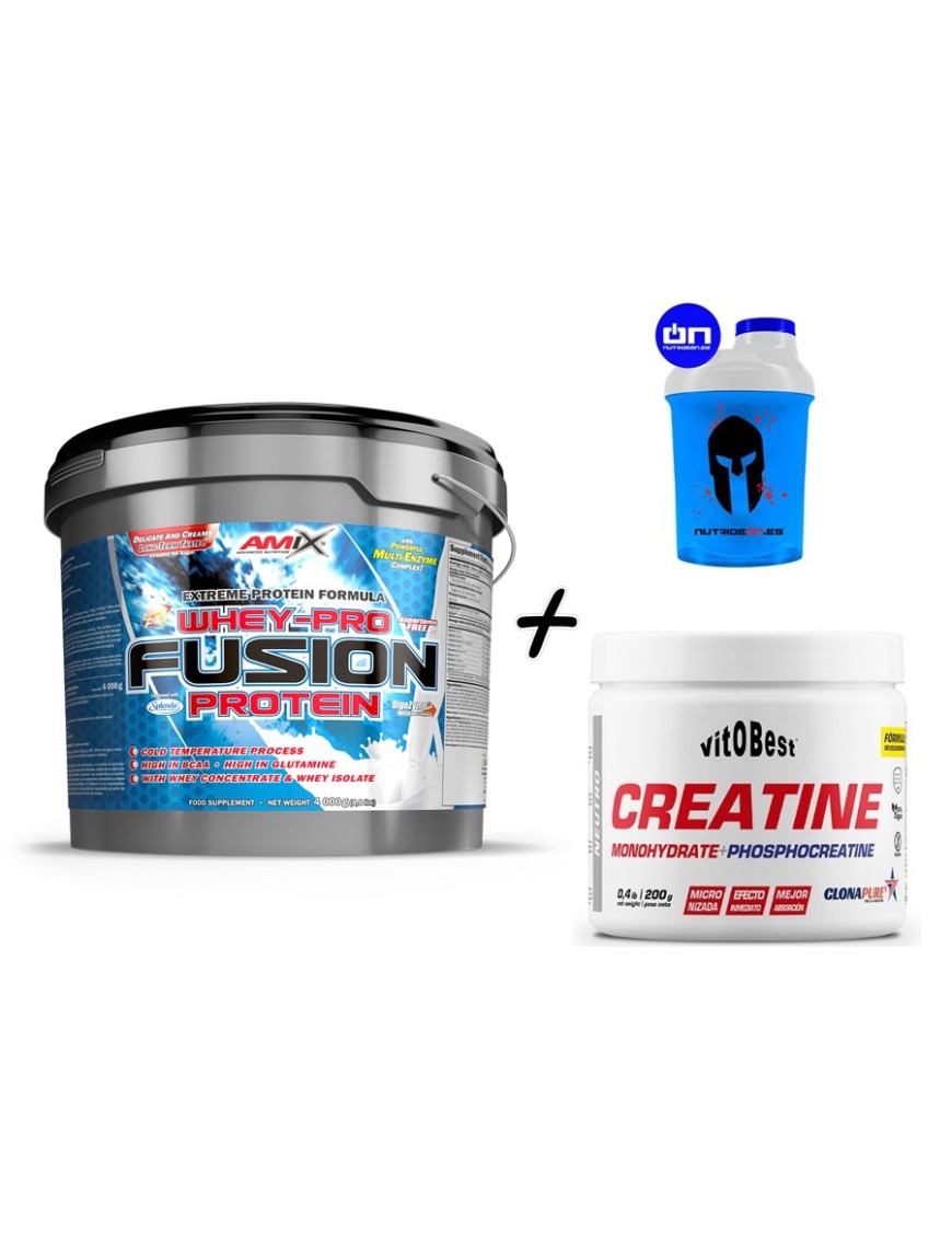 Whey Pro Fusion 4kg + CLONAPURE® 200GR + Shaker GRATIS