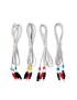 Juegos de 4 Cables 6 Pin - Color Gris