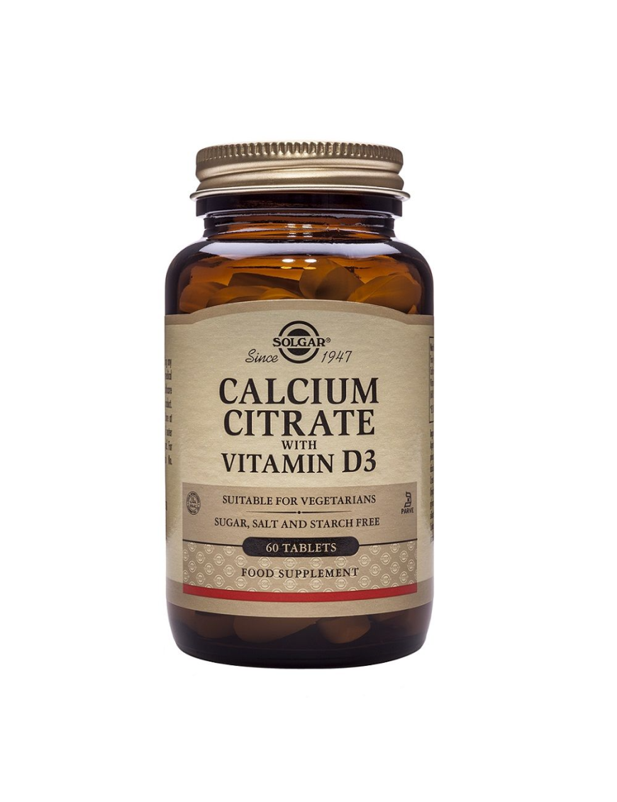 Citrato de Calcio con Vitamina D3 60 Comprimidos - Solgar