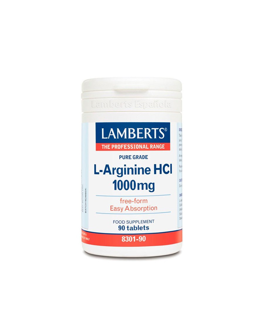 L-arginina Hci 1000 Mg 90 tabletas