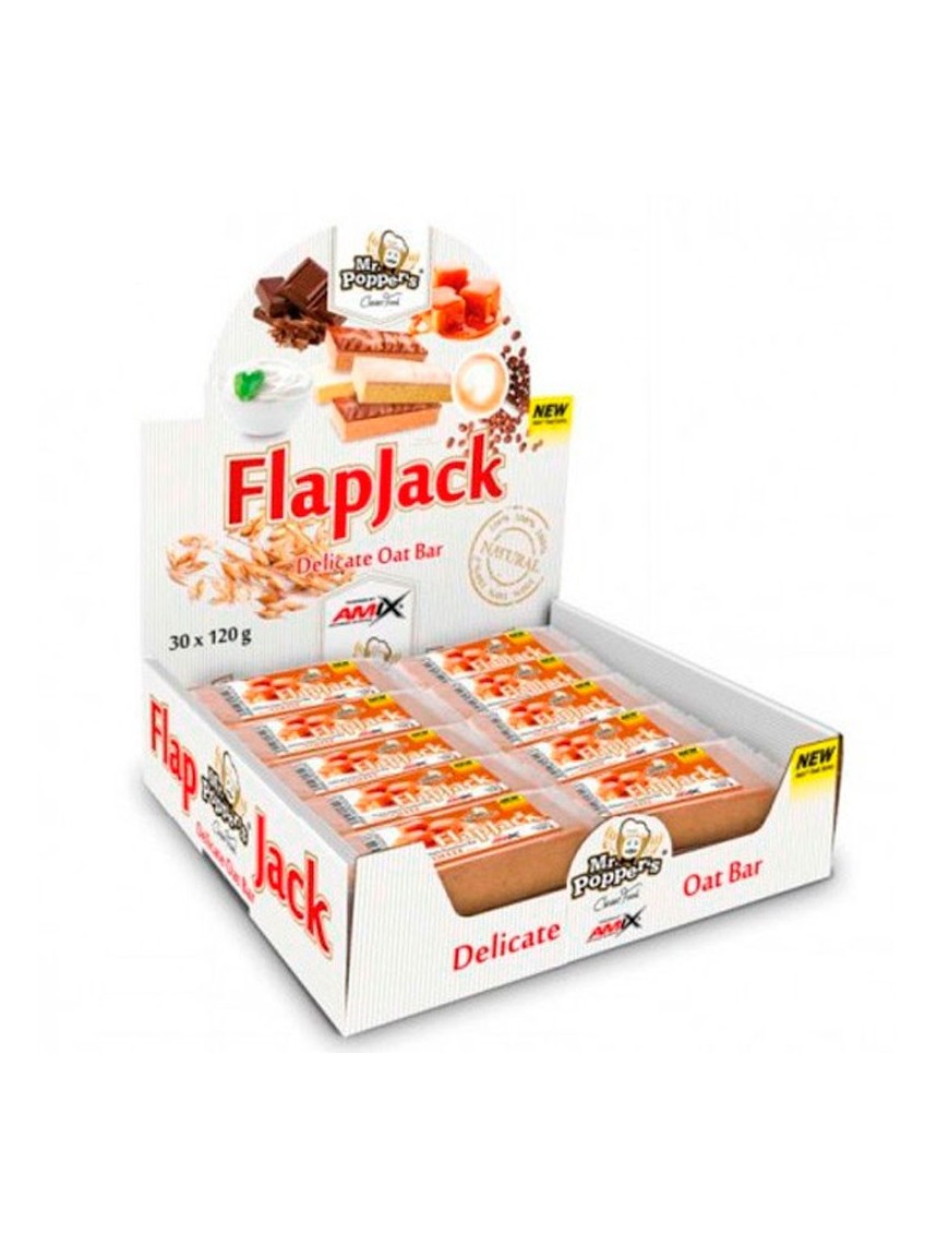 Flapjack Oat Bar Mr Poppers 30x120gr - Amix