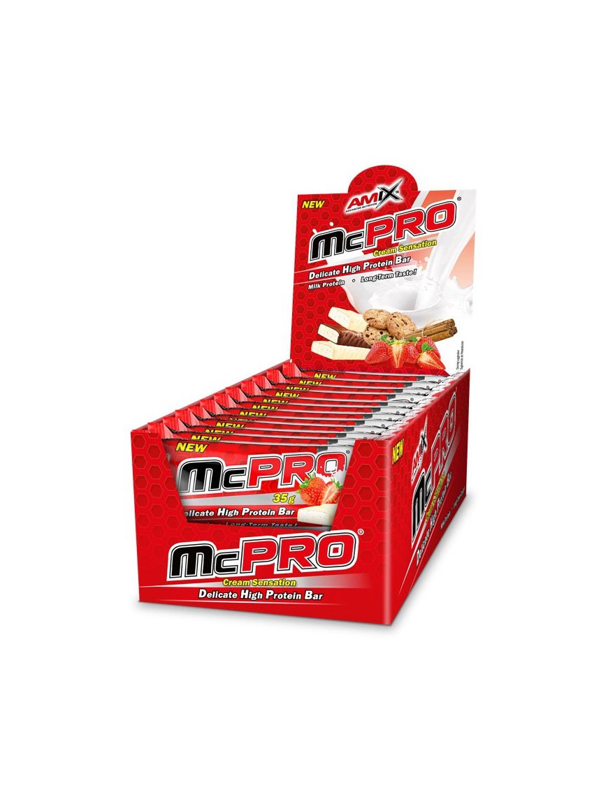 Caja McPRO Protein Bar 24x35gr