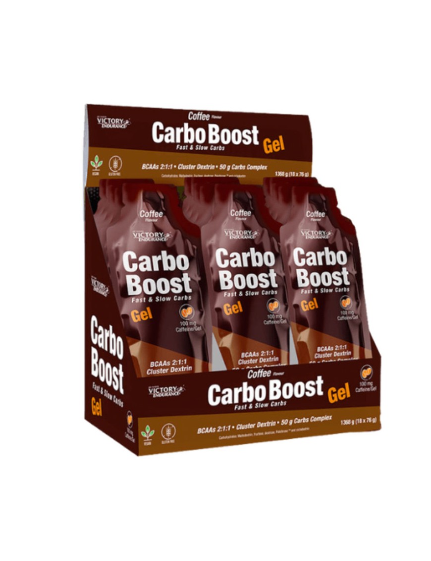 Caja de CarboBoost Gel con Cafeína 18x50gr