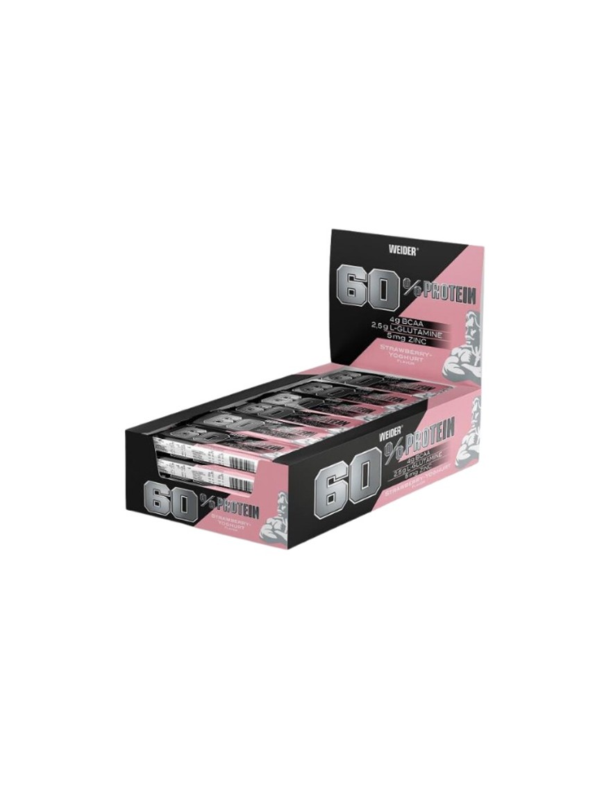 60% Protein Bar Caja 24X45gr - Weider