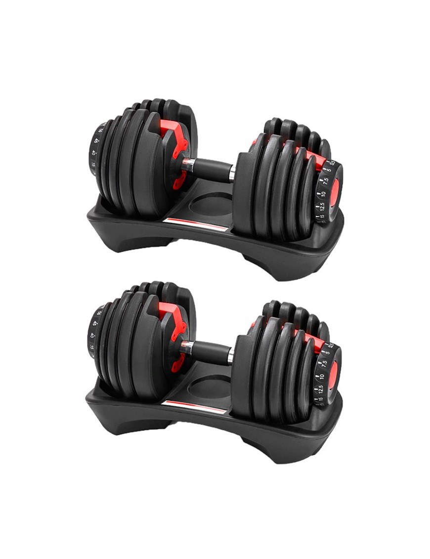 2 Mancuernas Ajustables de 24Kg - RockPull