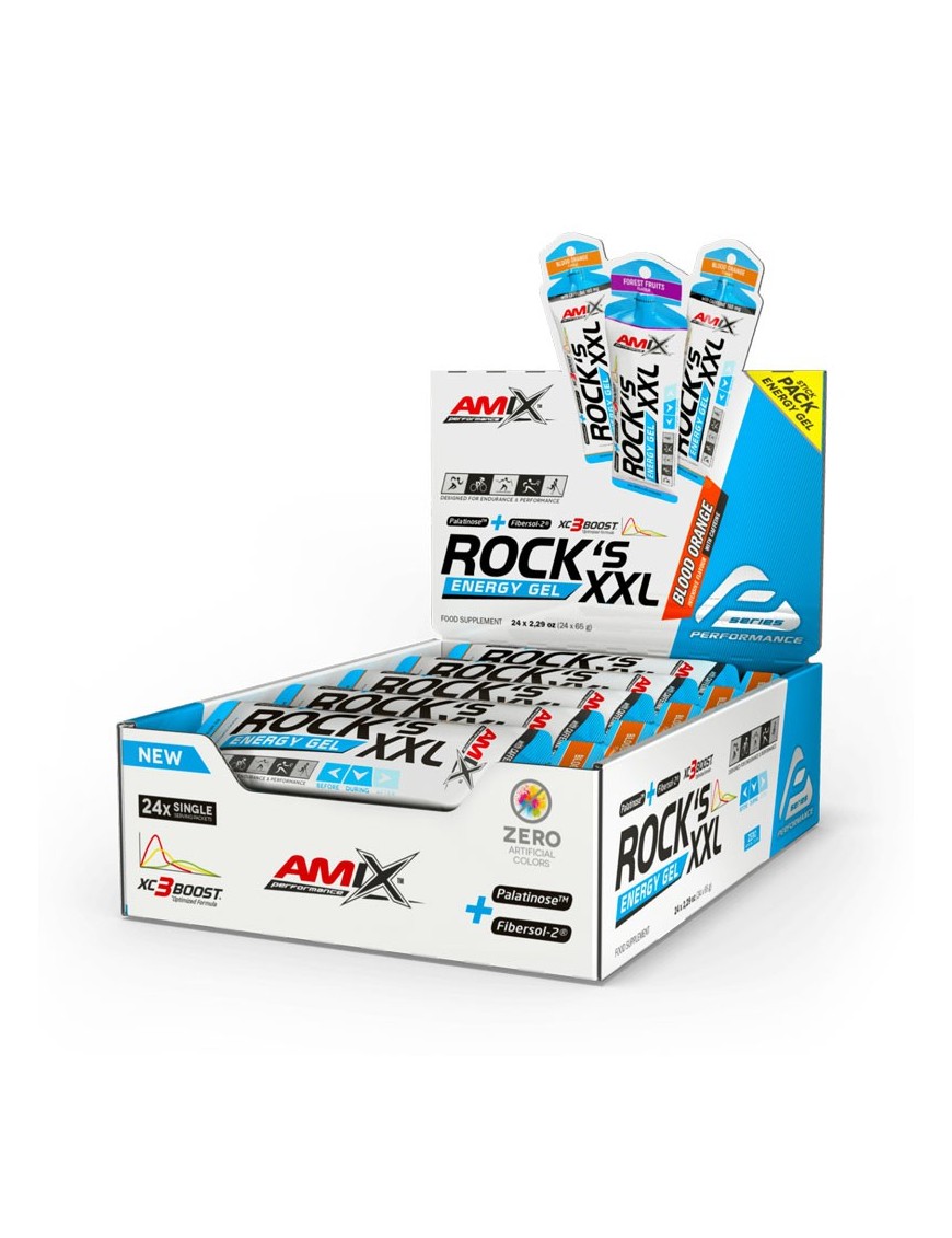 Rock´s Gel XXL con cafeína 24x65gr - Amix