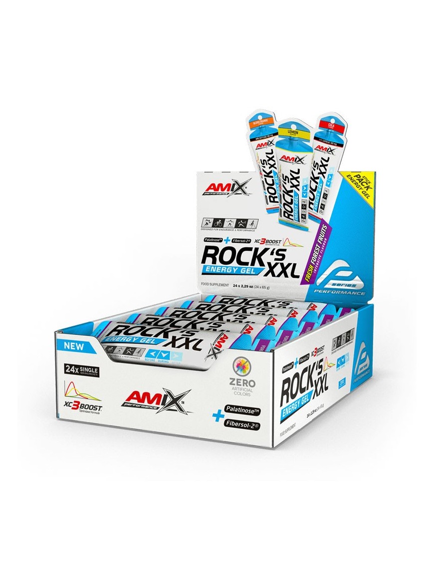 Rock´s Gel XXL sin cafeína 24x65gr - Amix