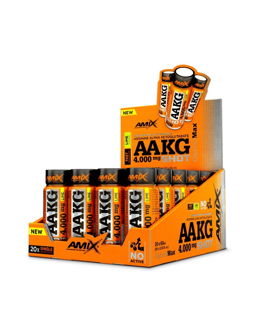 Caja de AAKG Shot 4000mg 20x60gr