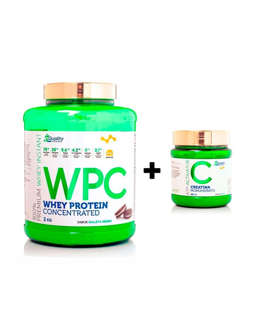 WPC Whey Protein 2kg + Creapure 500gr - Quality Nutrition