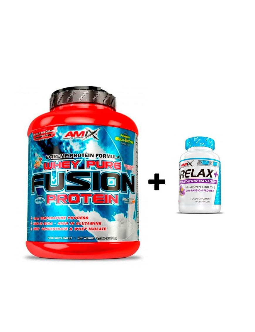 Whey Pro Fusion Amix 2270gr + REGALO Relax 30 cápsulas