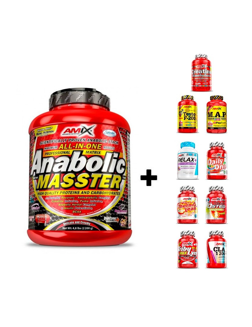 Anabolic Masster 2,2kg + REGALO Bote 30 cápsulas - Amix